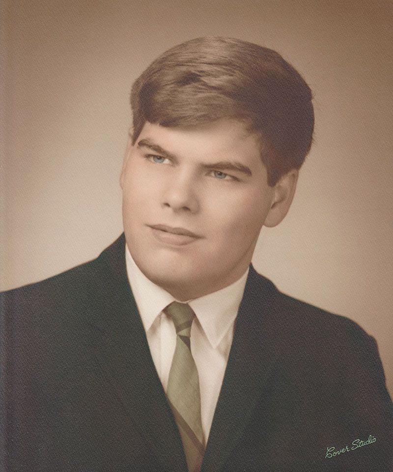 James P. Vrable senior high school portrait 1970